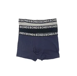 12 X Bonds Mens Everyday Trunks Underwear Grey / Black / Blue Undies