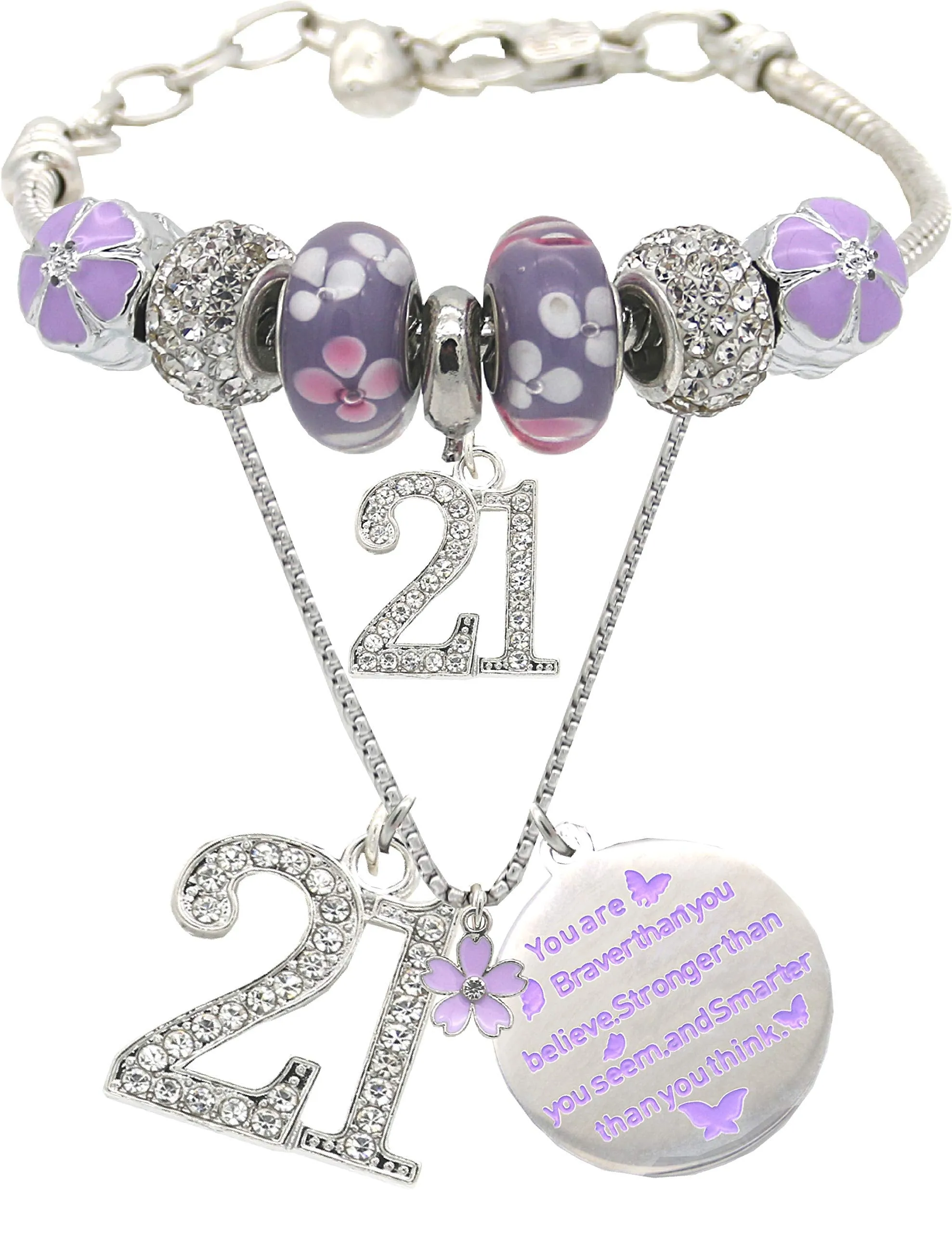 21 Birthday Gifts for Her,21 Birthday,21 Year Old Girl,21st Birthday Bracelet,21st