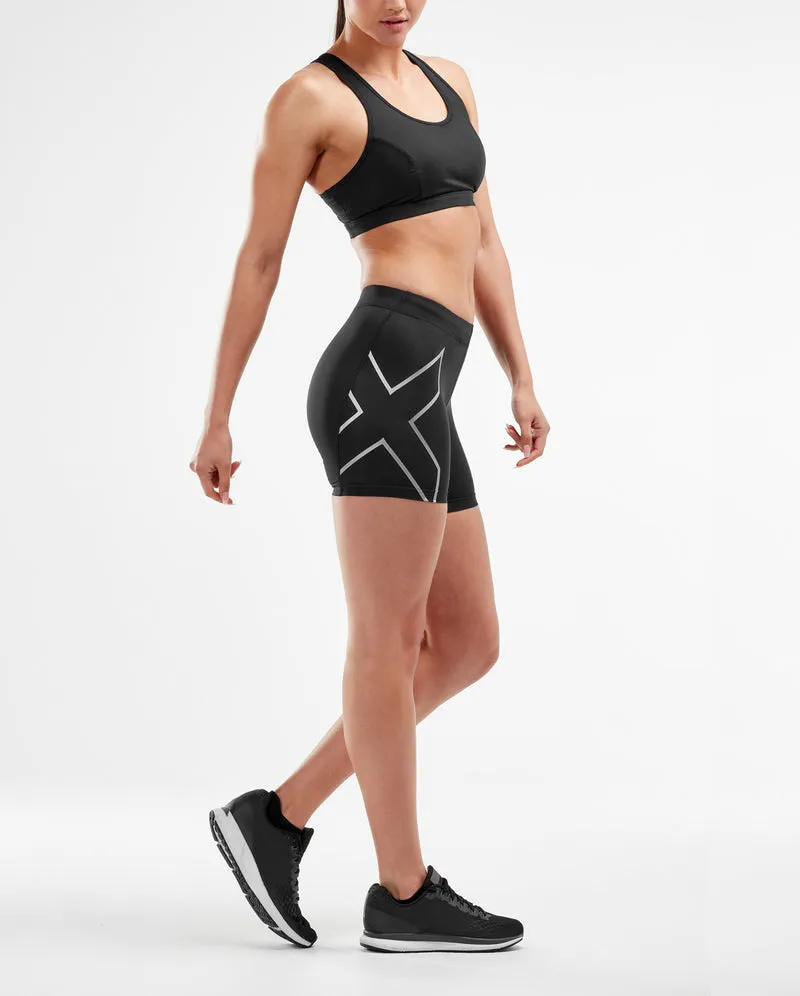 2XU 5 inch Compression Short - Womens - Black/Silver