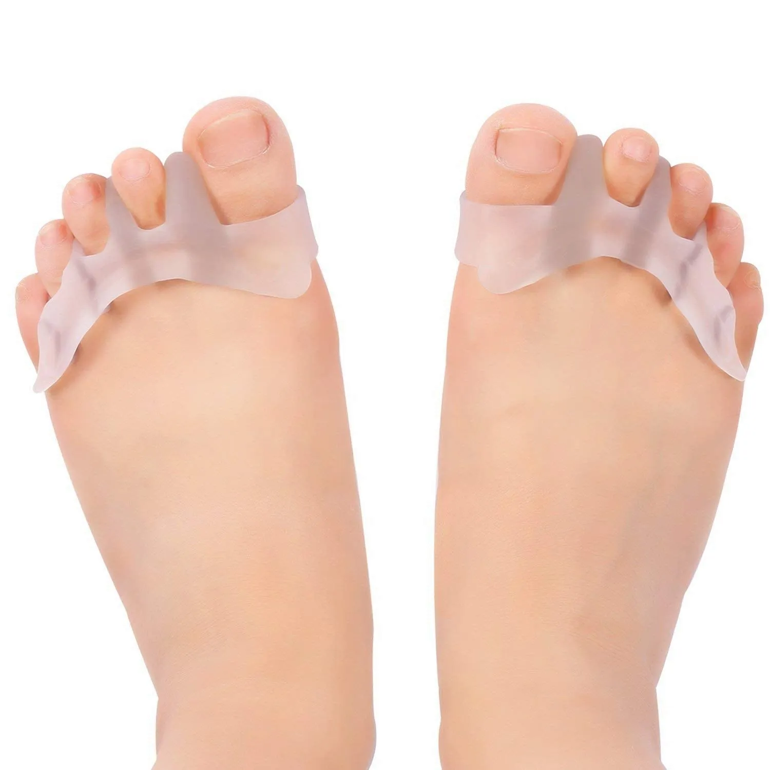 4X Zehenspreizer Hallux Valgus 2 Unterschiedliche Paar - Premium-Set - Super weich, komfortabel und Hohe Lebensdauer - Mit Zufriedenheitsgarantie - BPA Frei