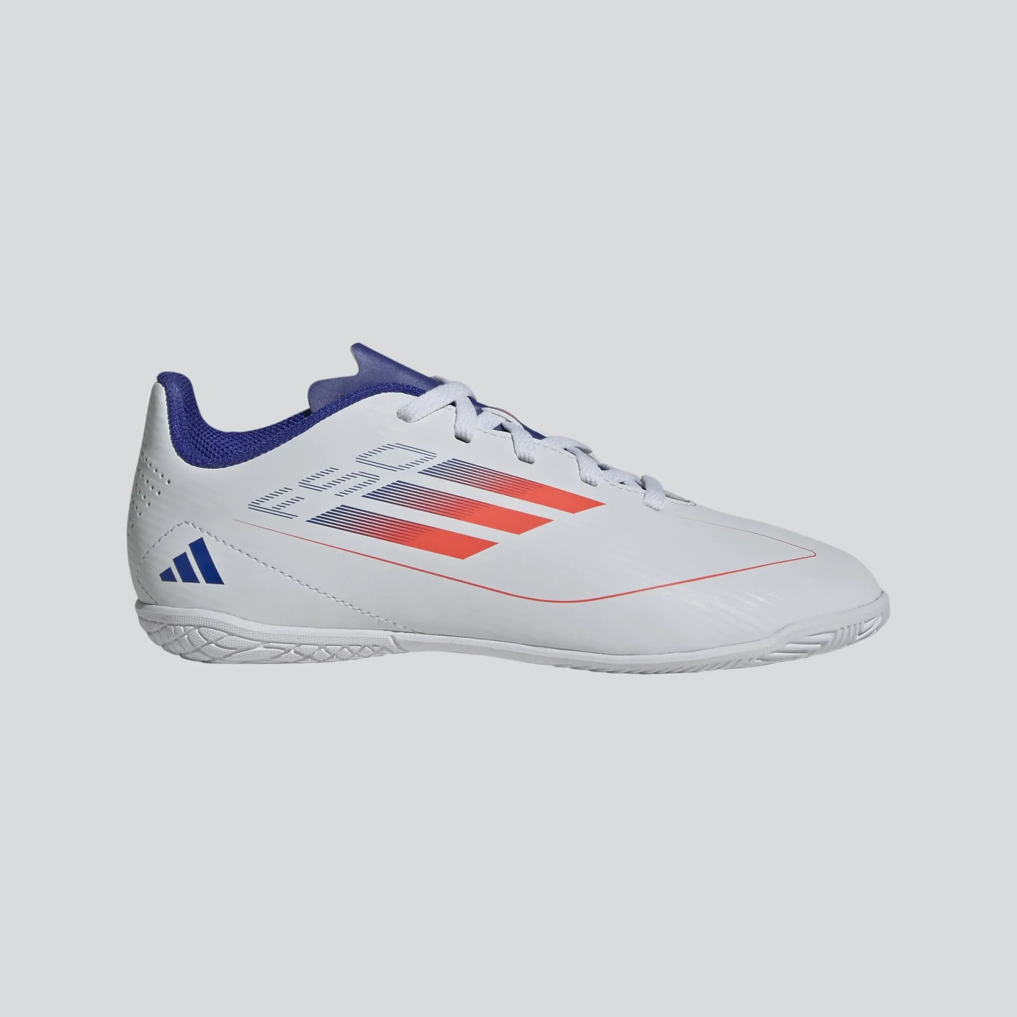 adidas F50 Club Indoor Boots- White/Red/Blue- JUNIOR