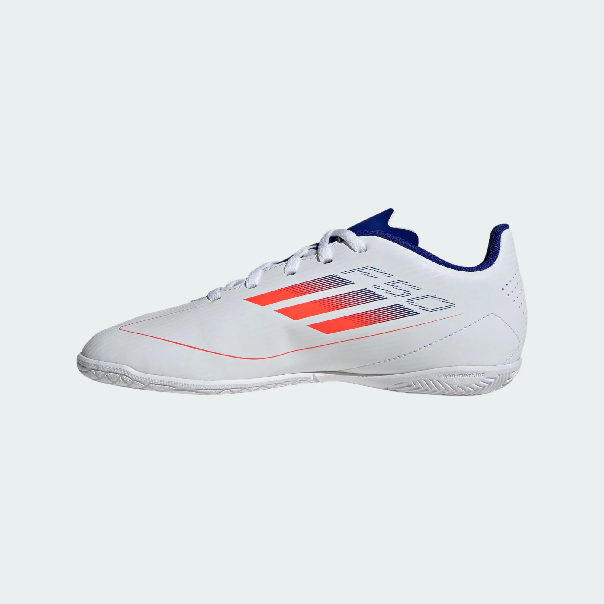 adidas F50 Club Indoor Boots- White/Red/Blue- JUNIOR