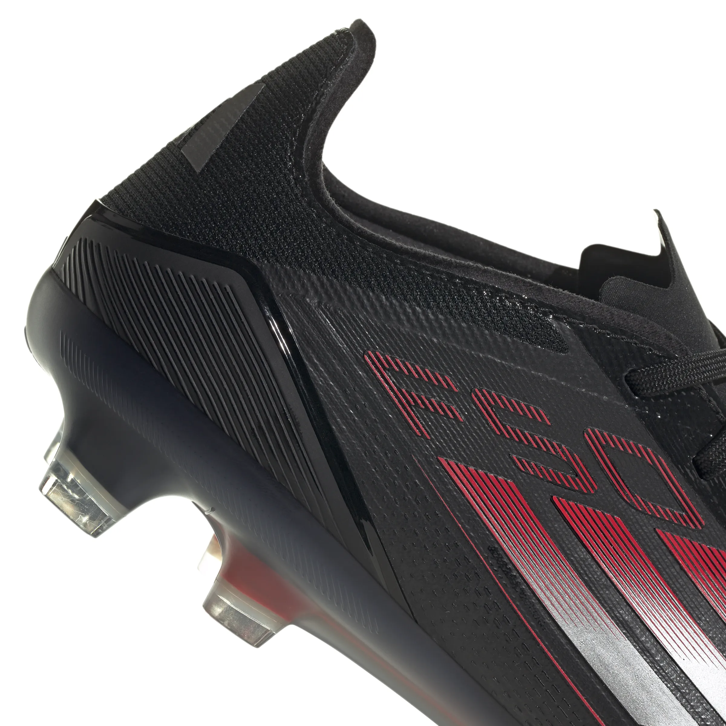 adidas F50 Pro FG Firm Ground - core black/iron met./lucid red