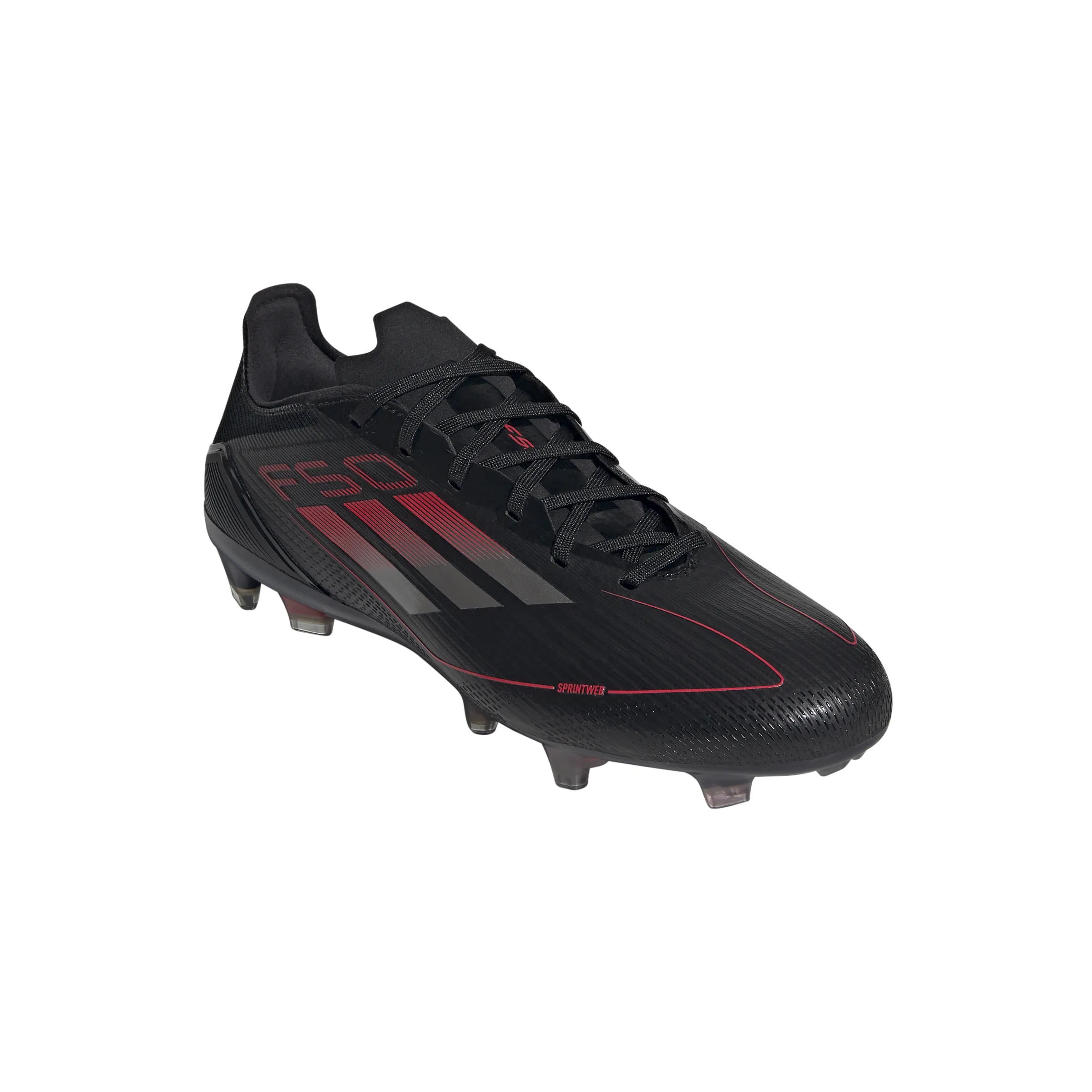 adidas F50 Pro FG Firm Ground - core black/iron met./lucid red