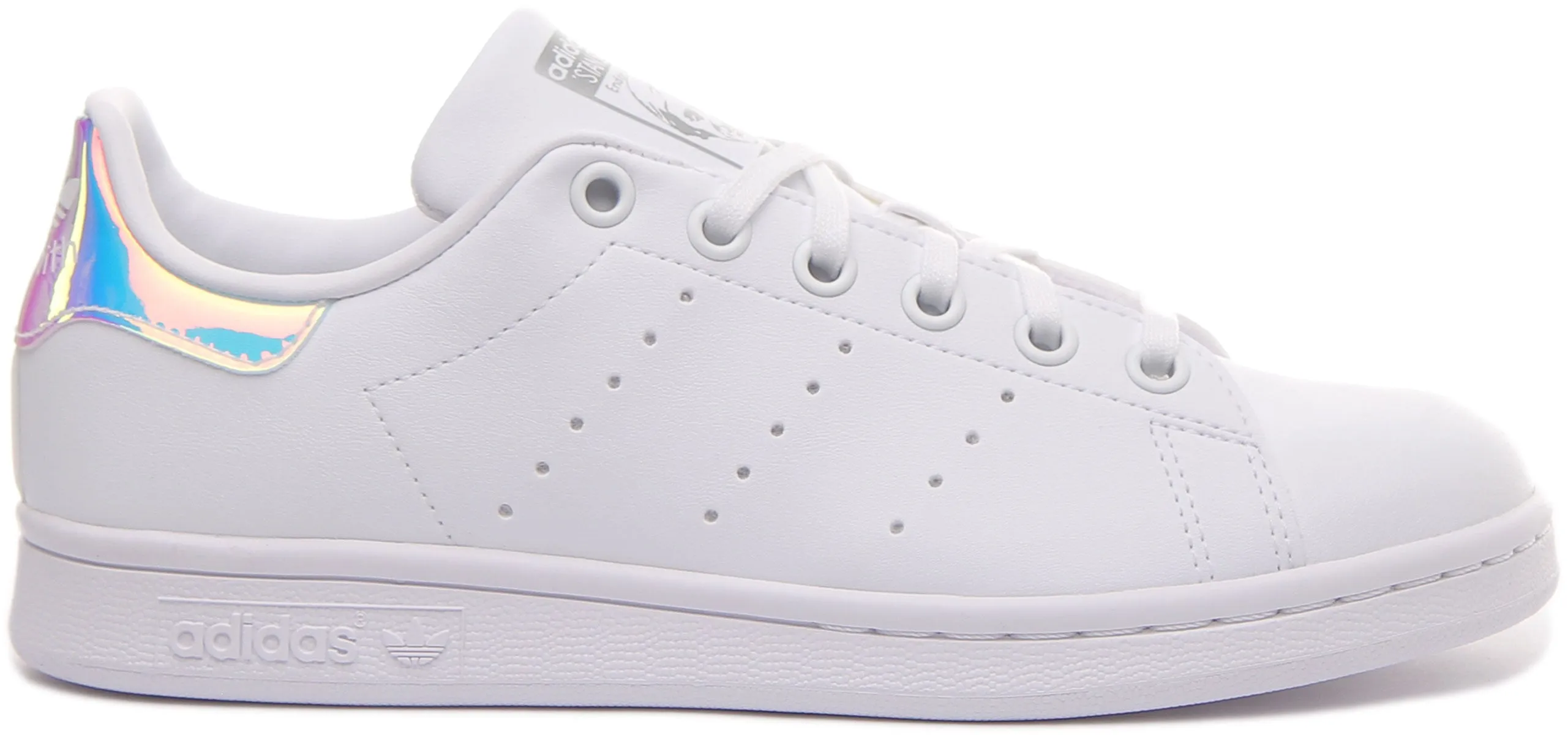 Adidas Stan Smith J In White Multi For Junior