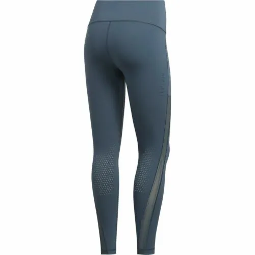 Adidas Womens Blue Heat Training Sport Leggings