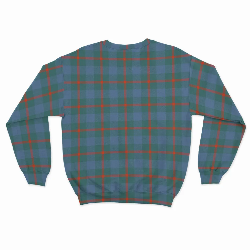 Agnew Ancient Tartan Sweatshirt with Family Crest