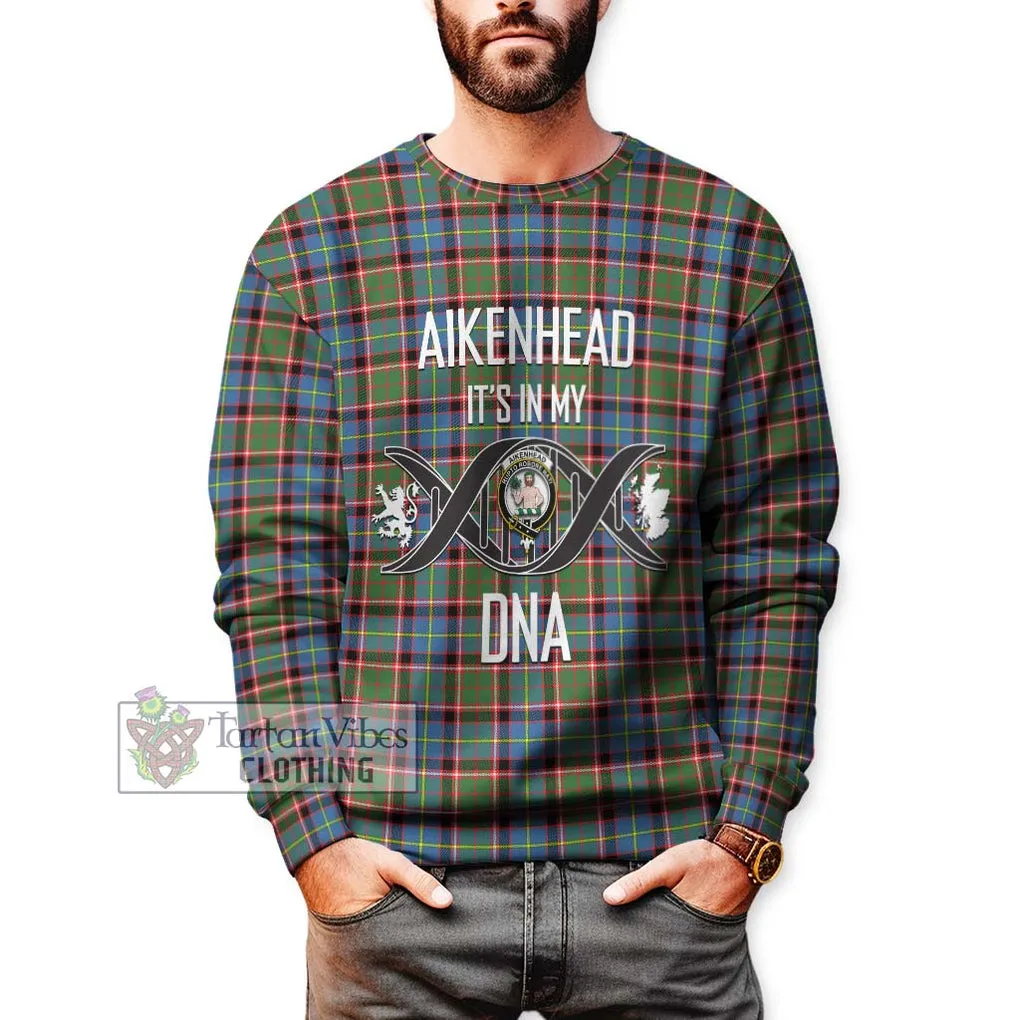 Aikenhead Tartan Sweatshirt with Family Crest DNA In Me Style