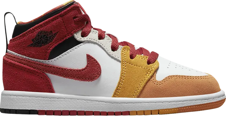 Air Jordan 1 Mid SE PS Picnic, red