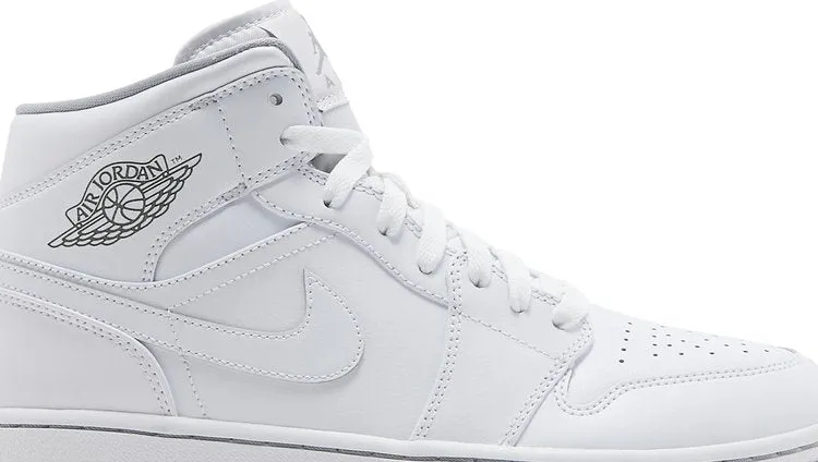 Air Jordan 1 Mid White Wolf Gray