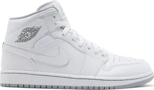 Air Jordan 1 Mid White Wolf Gray