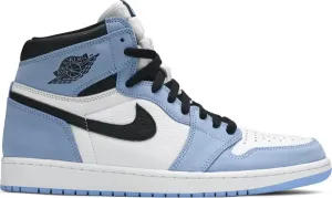 Air Jordan 1 Retro High OG 'University Blue' Sneakers for Men