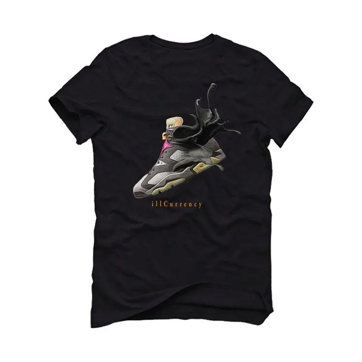 Air Jordan 6 “Bordeaux” 2021 Black T-Shirt (SPLASH 6)