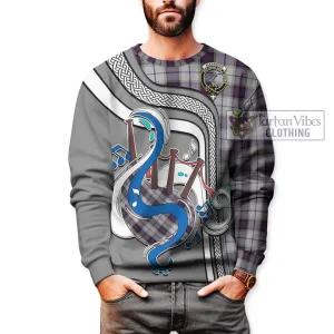 Alexander of Menstry Dress Tartan Sweatshirt with Epic Bagpipe Style