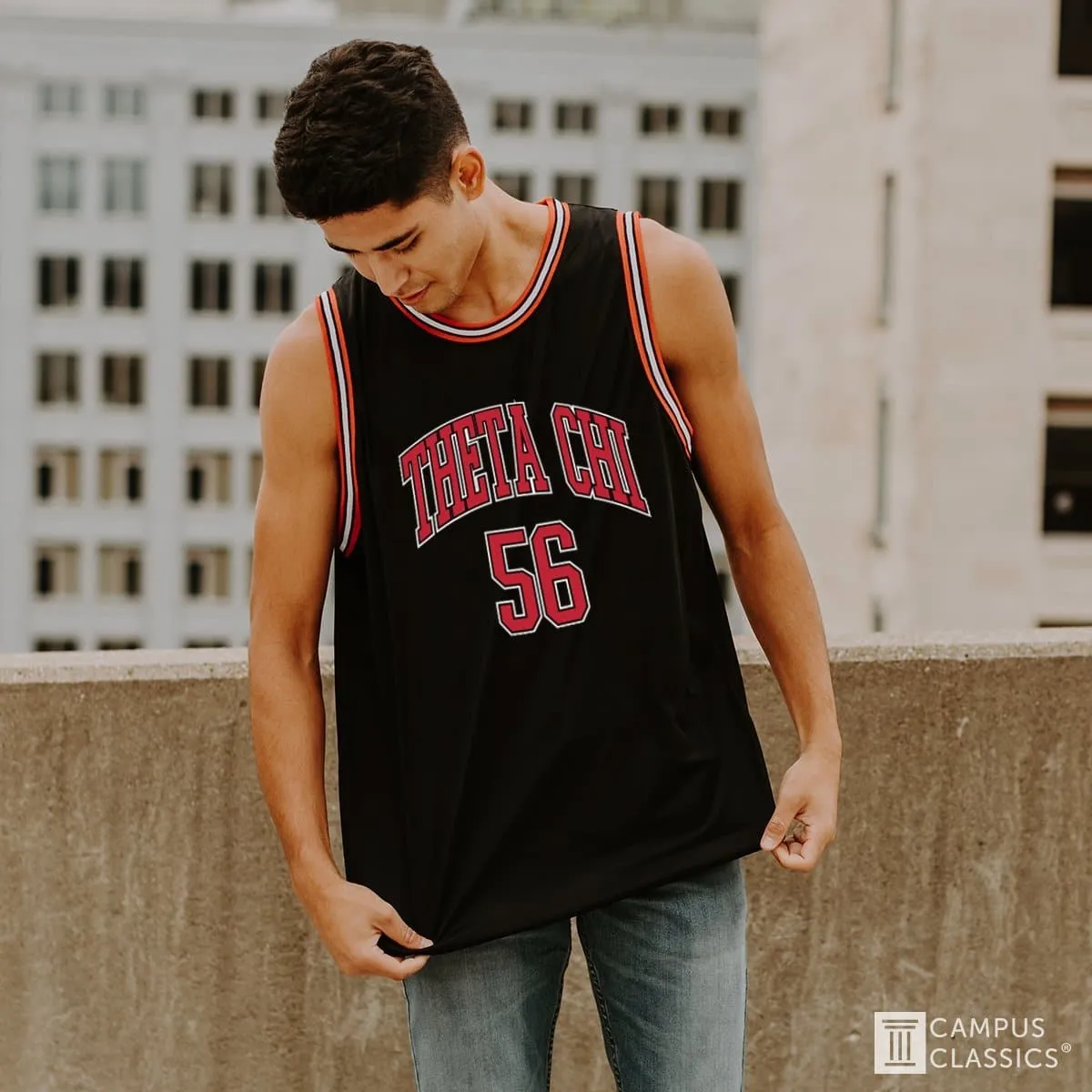 Alpha Sig Black Basketball Jersey