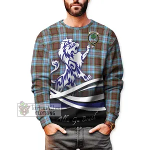 Anderson Ancient Tartan Sweatshirt with Alba Gu Brath Regal Lion Emblem