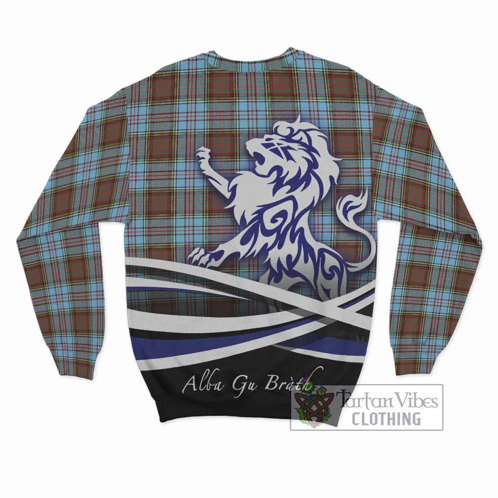 Anderson Ancient Tartan Sweatshirt with Alba Gu Brath Regal Lion Emblem