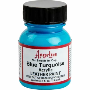 Angelus Acrylic Paint Blue Turquoise #045 29Ml Use On Leather, Vinyl Or Fabric