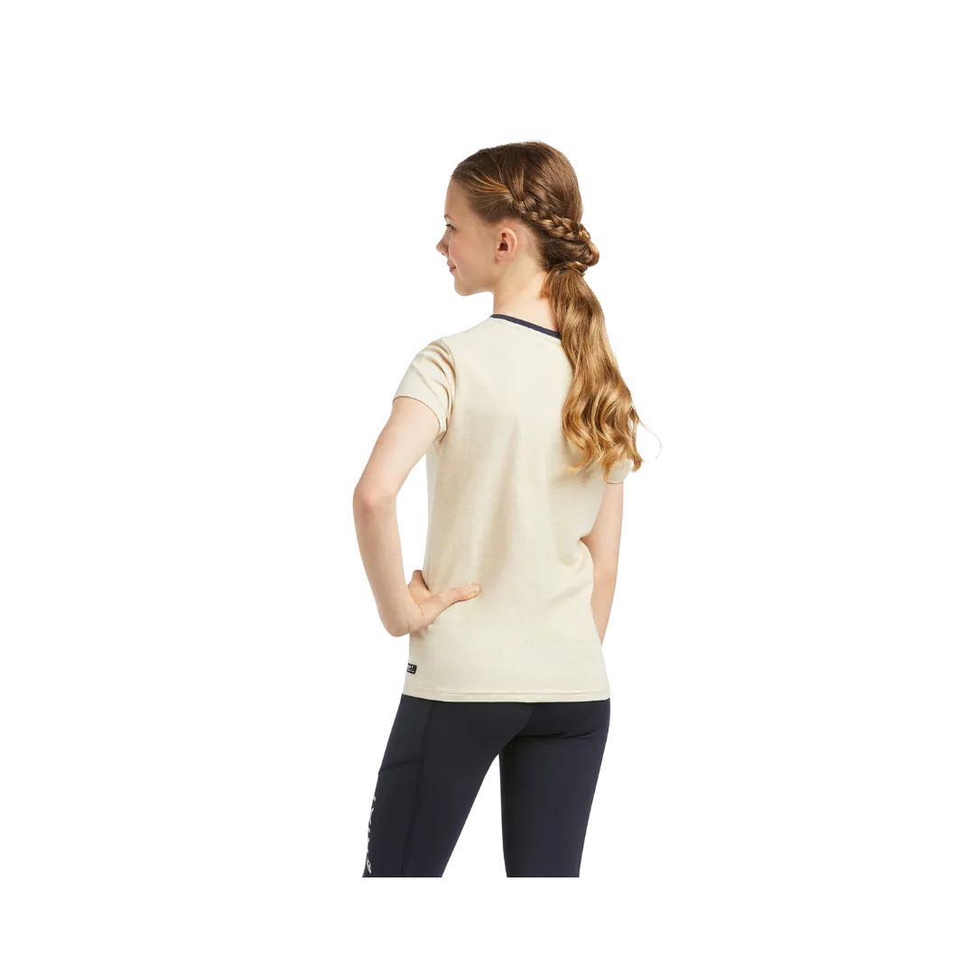 Ariat Girl's Fabulous Oatmeal Heather T-Shirt