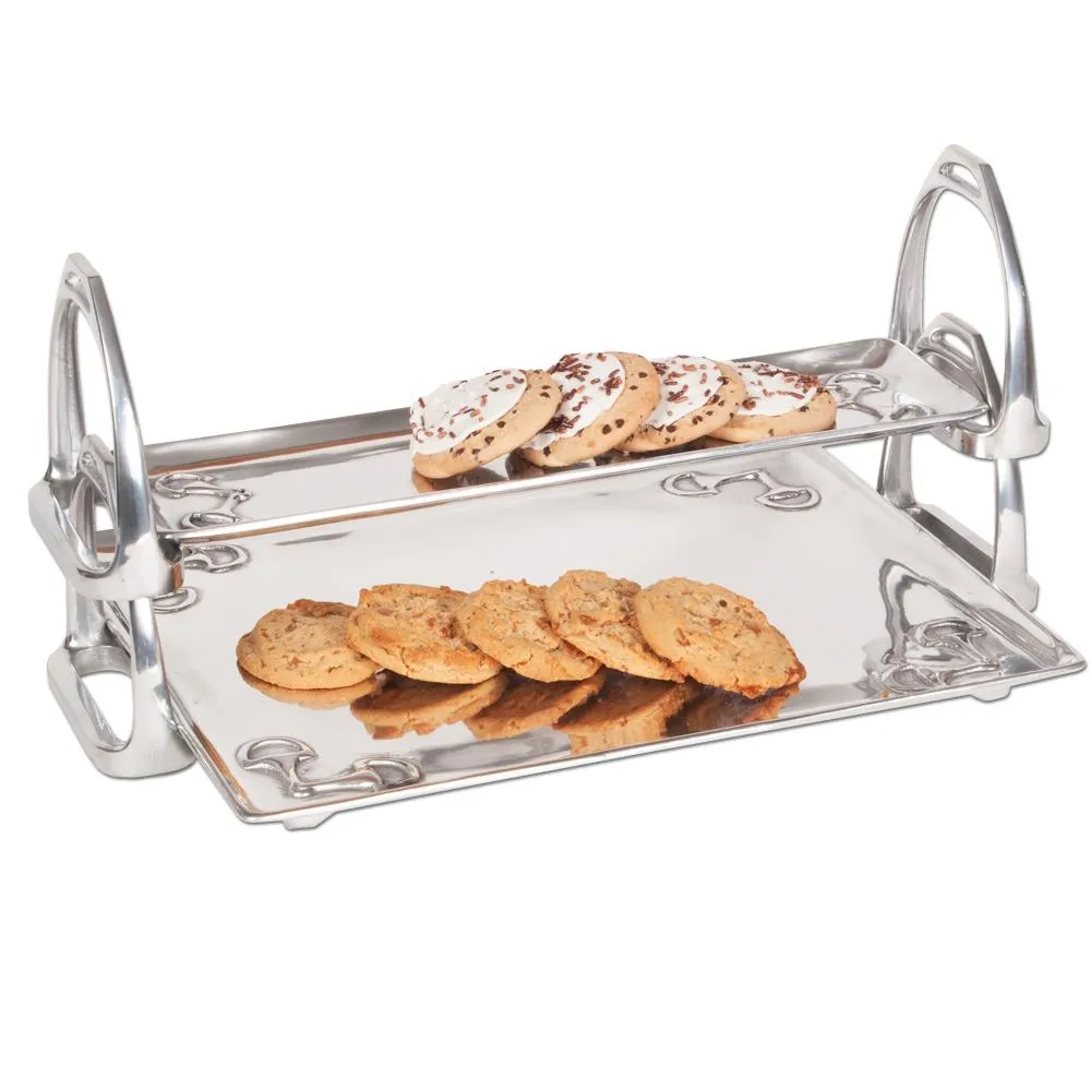 Arthur Court Equestrian Stirrup Stackable Tray - Large