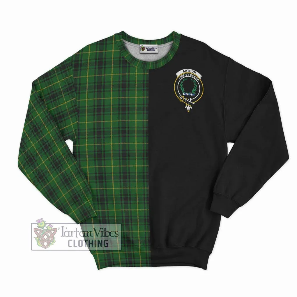 Arthur Tartan Sweatshirt with Family Crest and Half Of Me Style