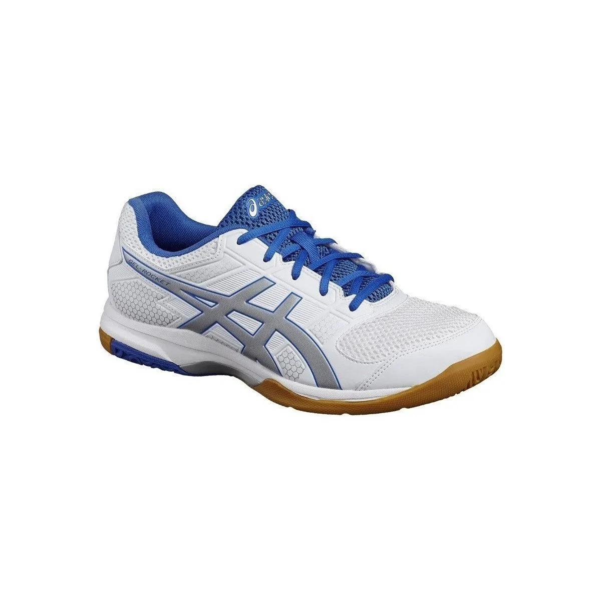 Asics Gel-Rocket 8 Mens Indoor Court Shoes-White/Blue