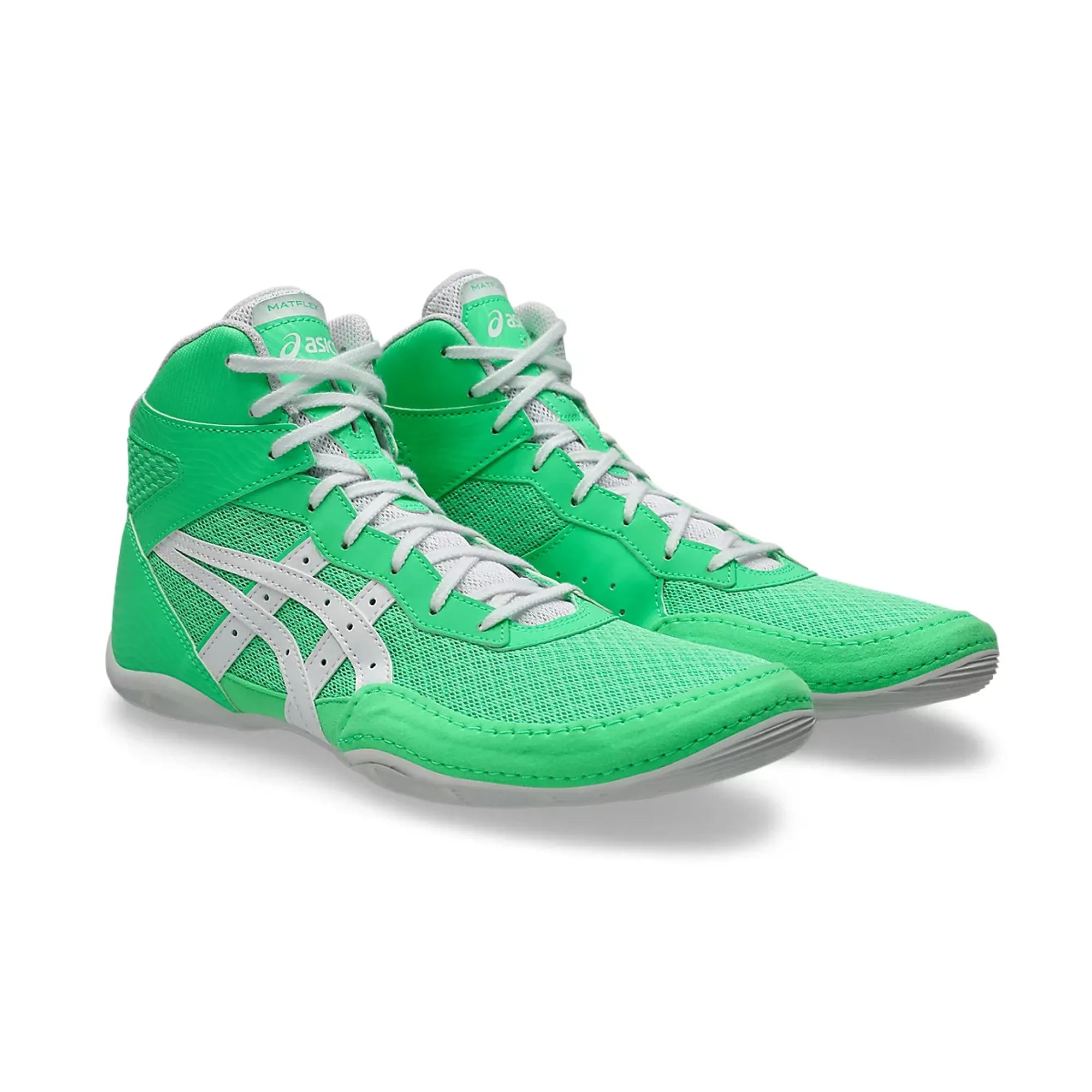 Asics MATFLEX 7 Sports Wrestling Shoes NEW LEAF/WHITE - 1081A051.300