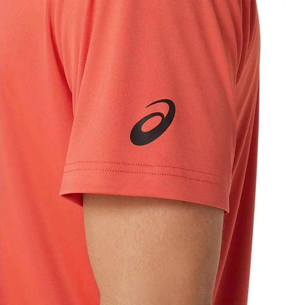 Asics Men's Court Graphic Tee - Red Snapper