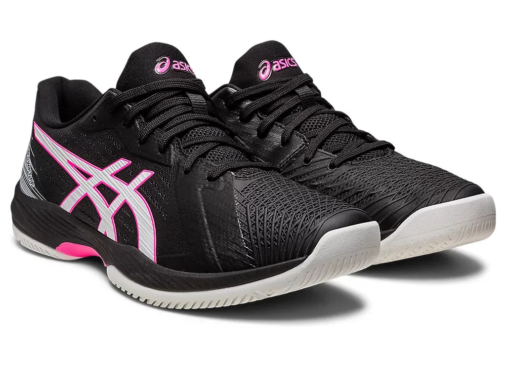 Asics Solution Swift FF Tennis Shoe - Black/Hot Pink