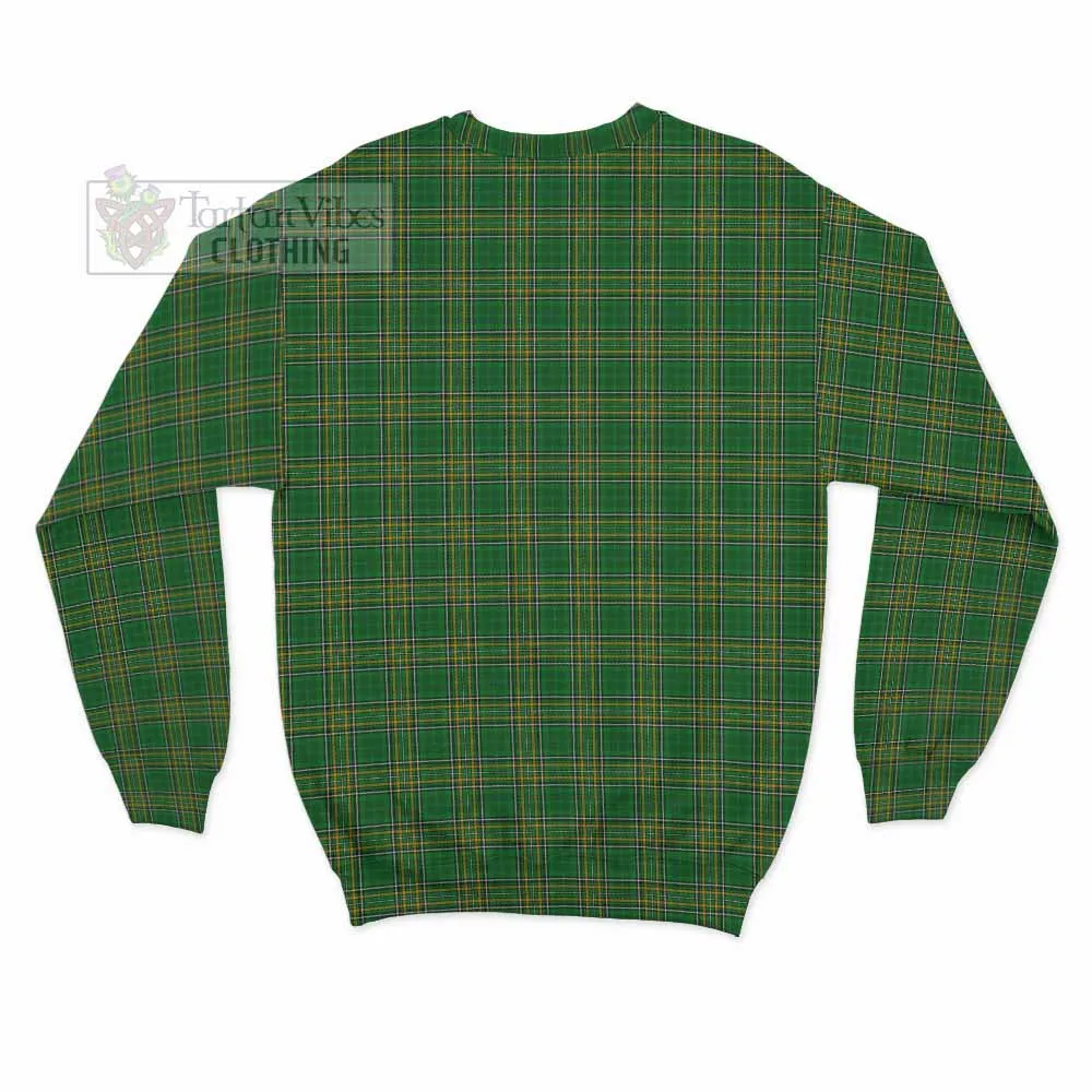 Aungier Irish Clan Tartan Sweatshirt with Coat of Arms