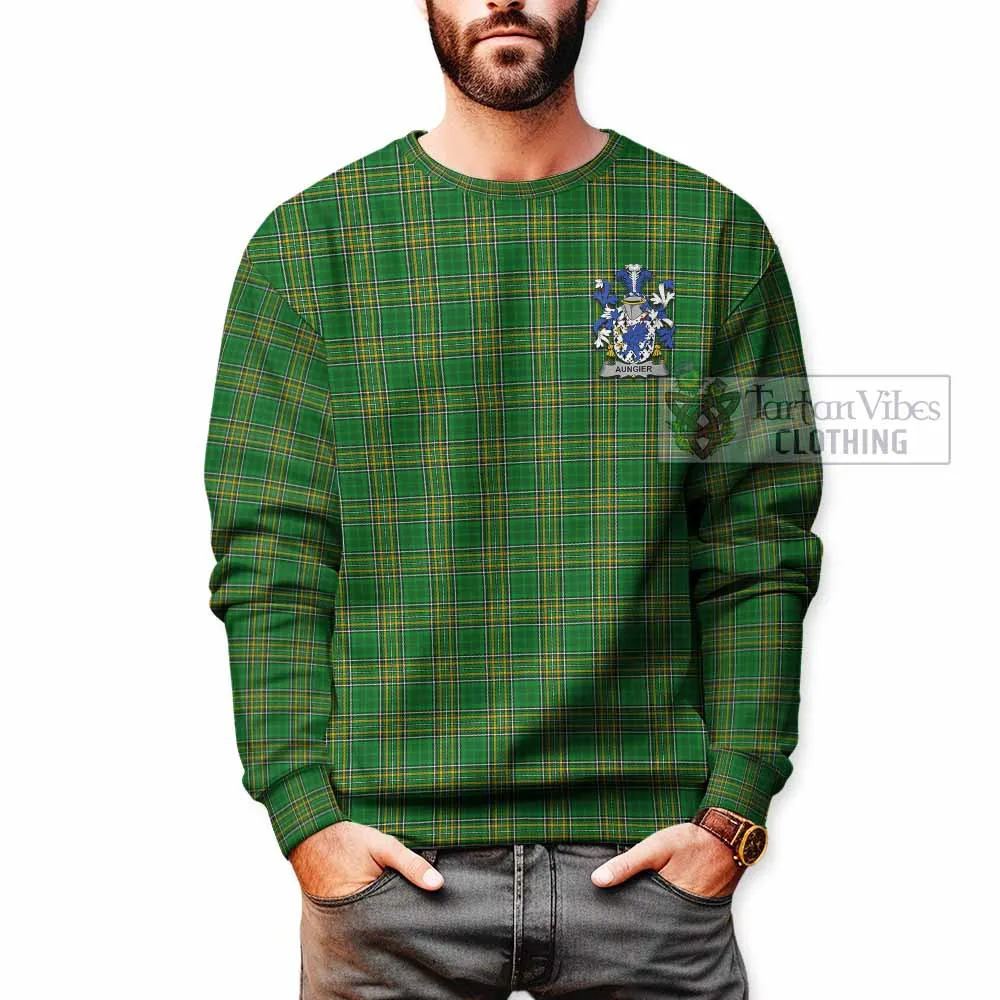 Aungier Irish Clan Tartan Sweatshirt with Coat of Arms