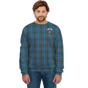 Bain Tartan Sweatshirt with Family Crest