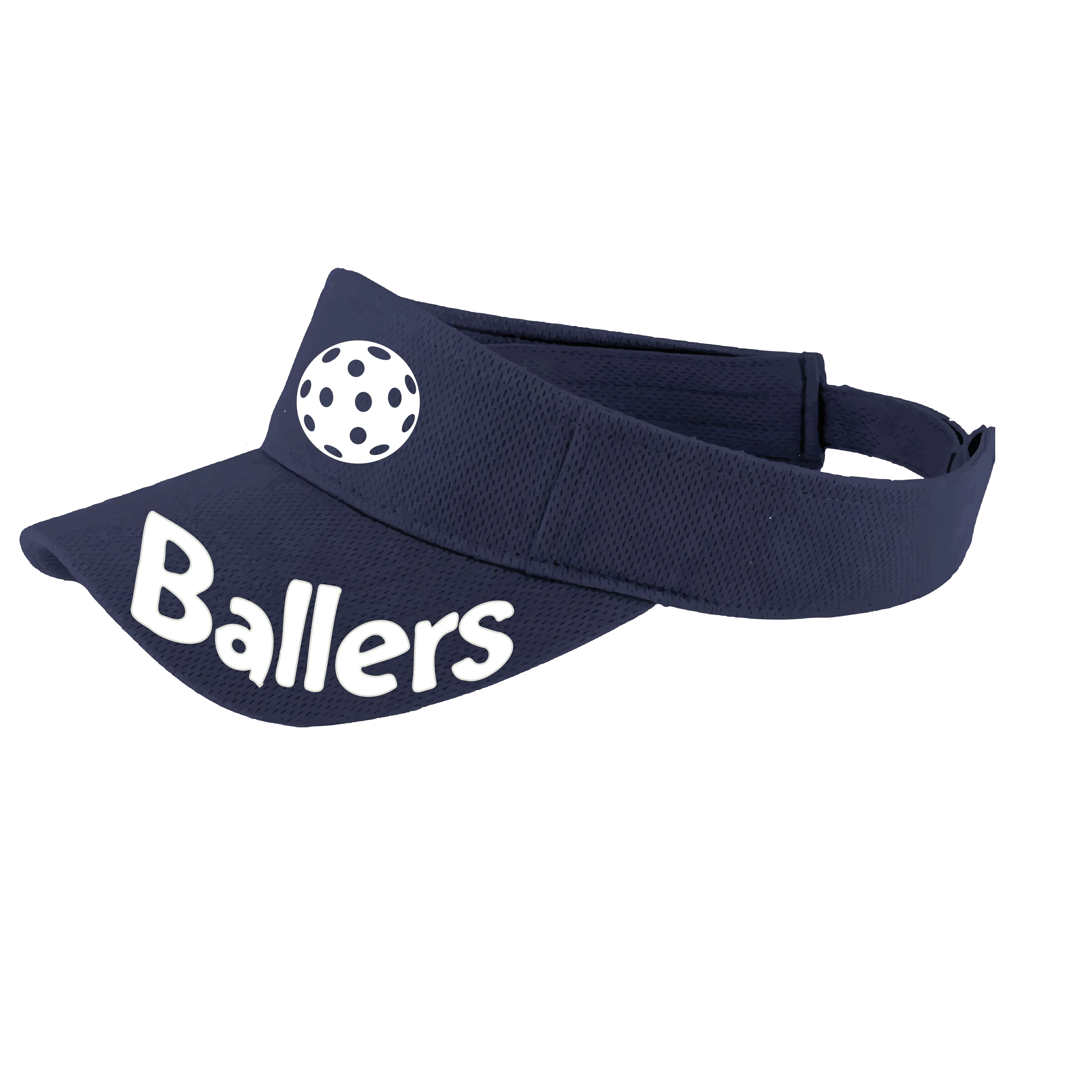 Ballers With Pickleballs (Customizable) | Pickleball Visors | Moisture Wicking 100% Polyester