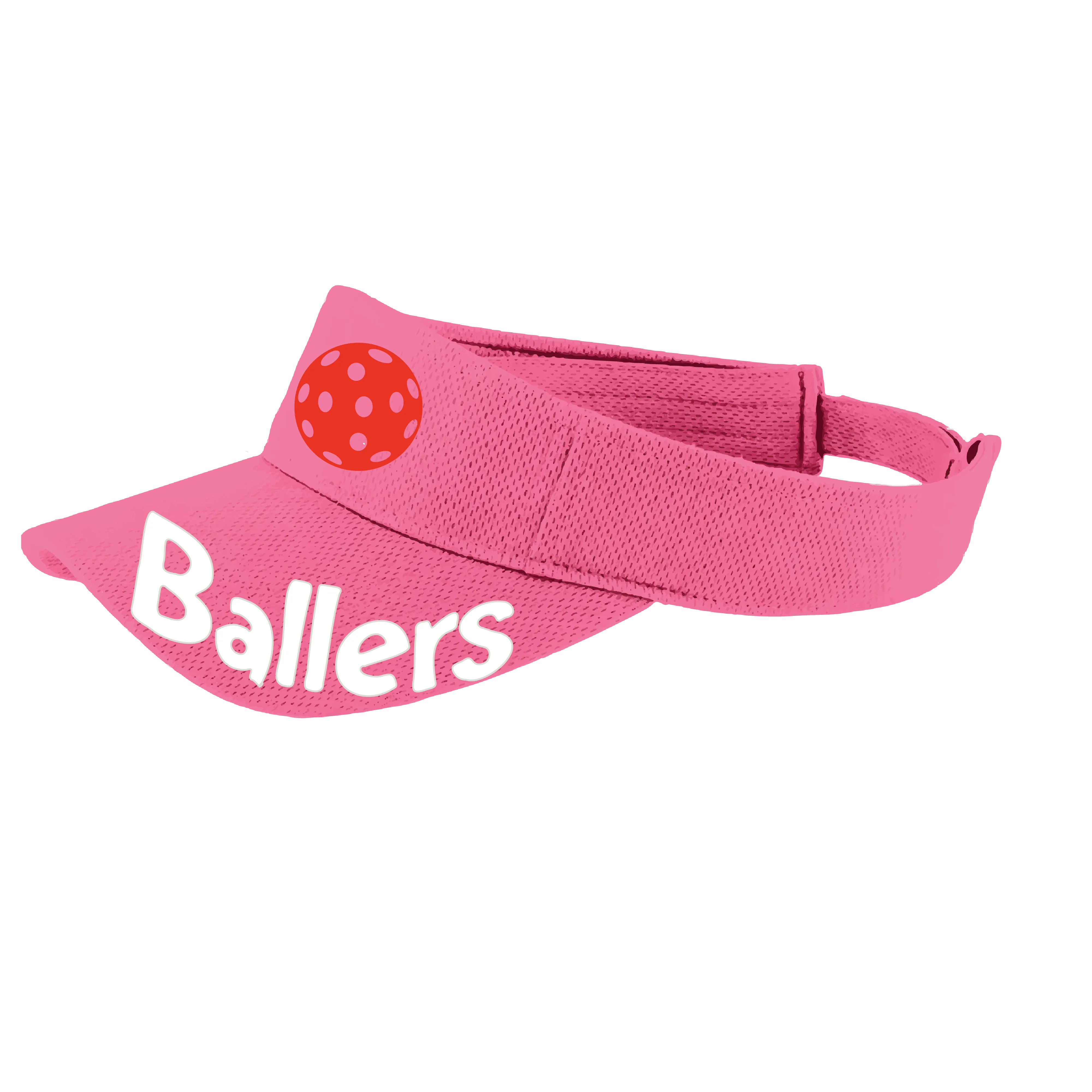 Ballers With Pickleballs (Customizable) | Pickleball Visors | Moisture Wicking 100% Polyester