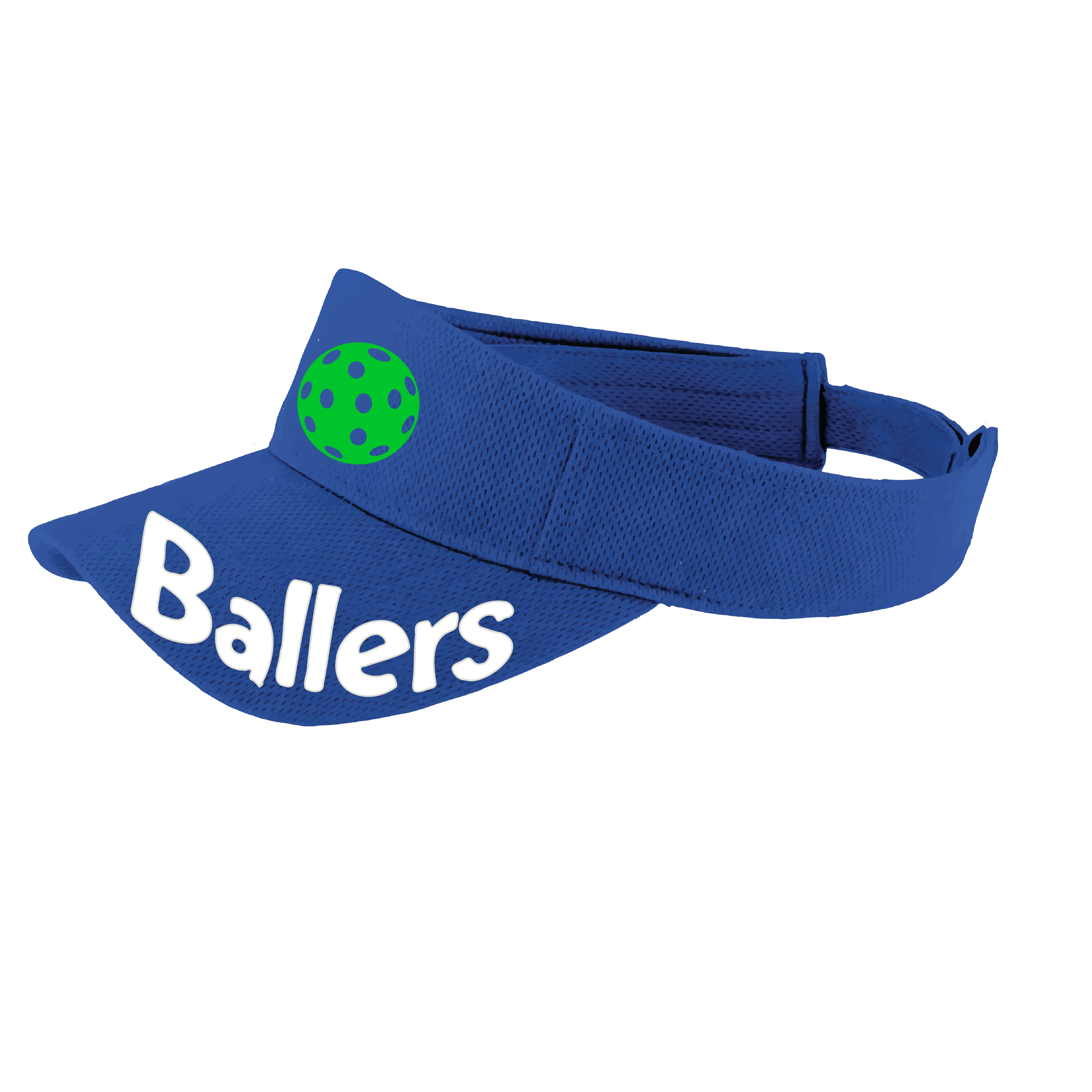 Ballers With Pickleballs (Customizable) | Pickleball Visors | Moisture Wicking 100% Polyester