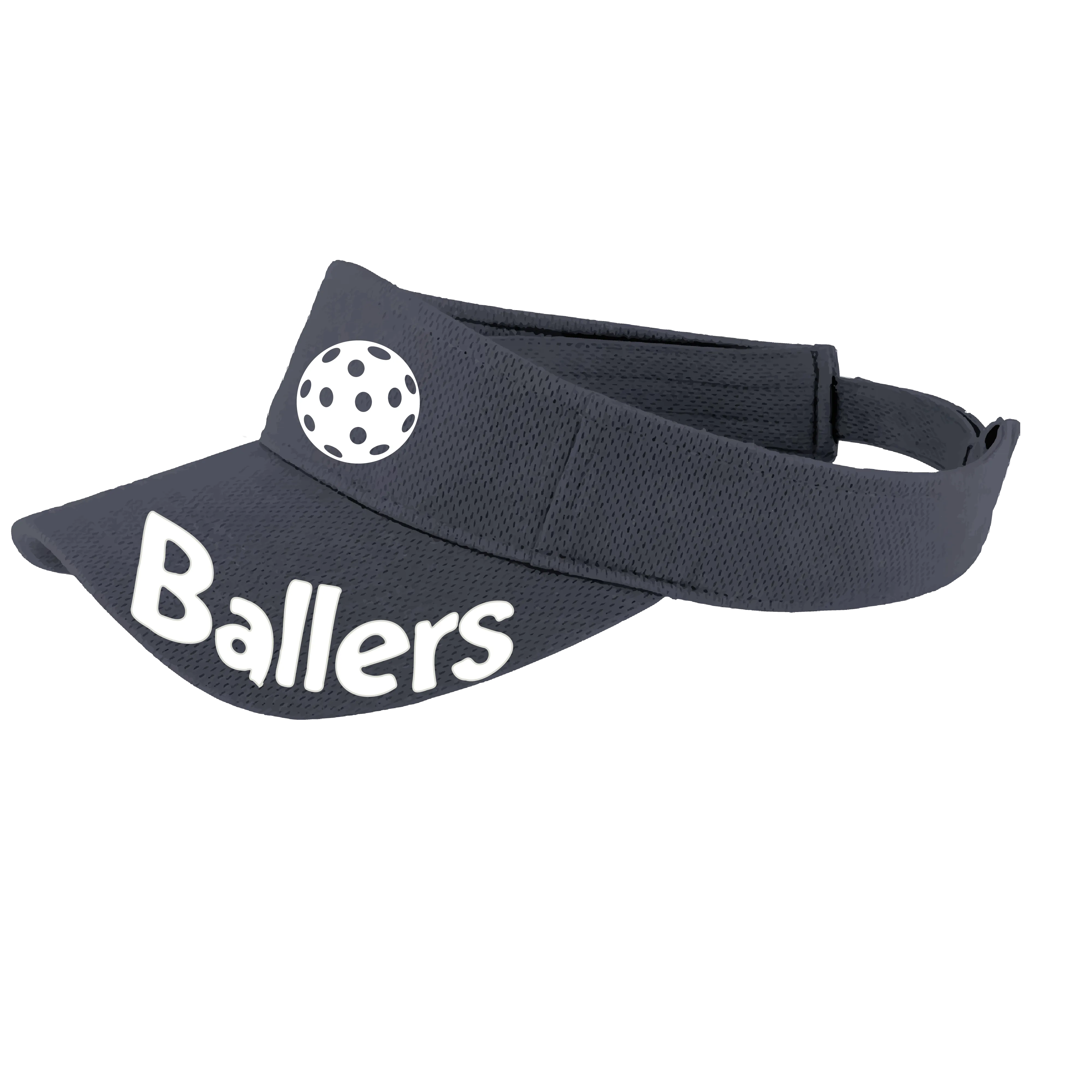 Ballers With Pickleballs (Customizable) | Pickleball Visors | Moisture Wicking 100% Polyester