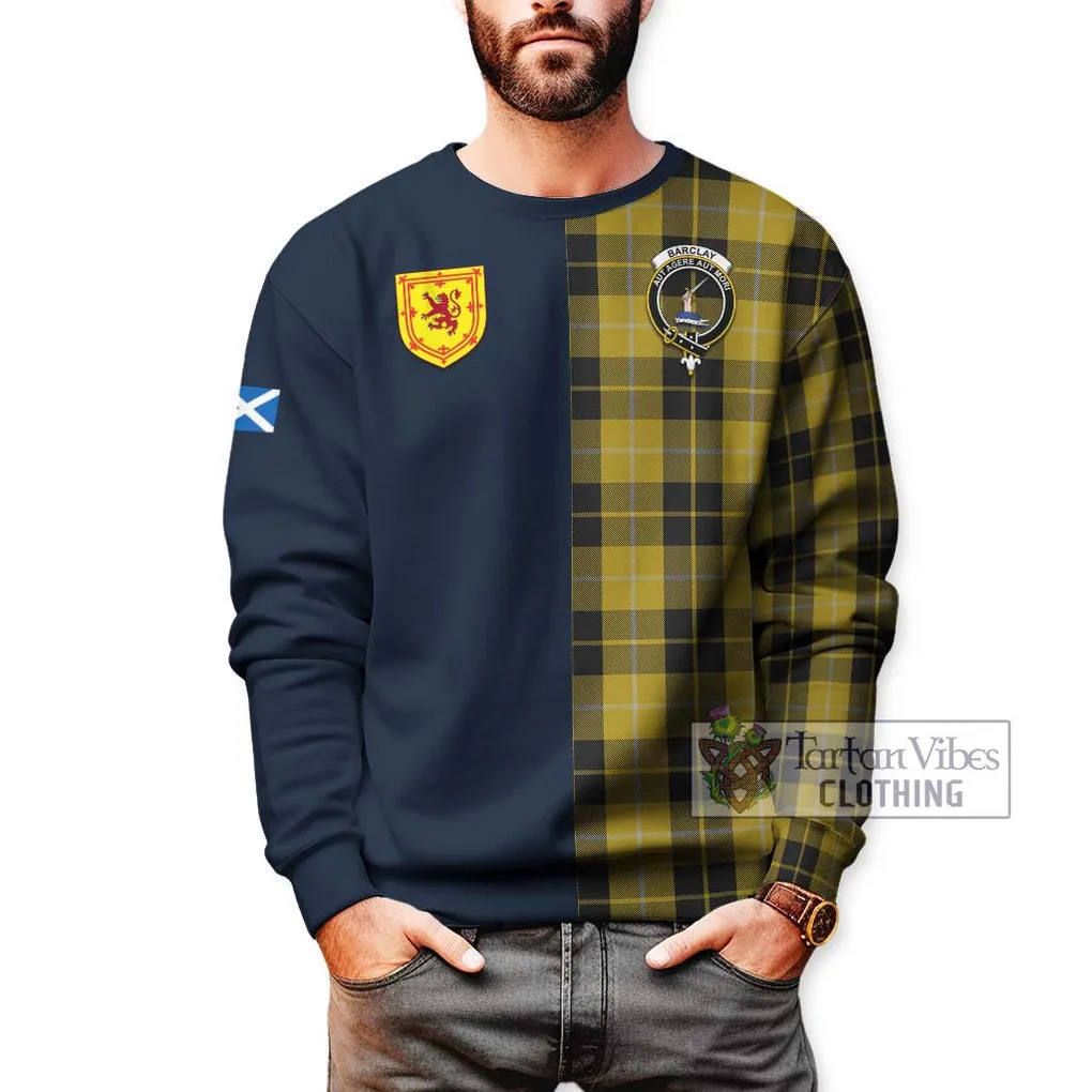 Barclay Dress Tartan Sweatshirt Alba with Scottish Lion Royal Arm Half Style