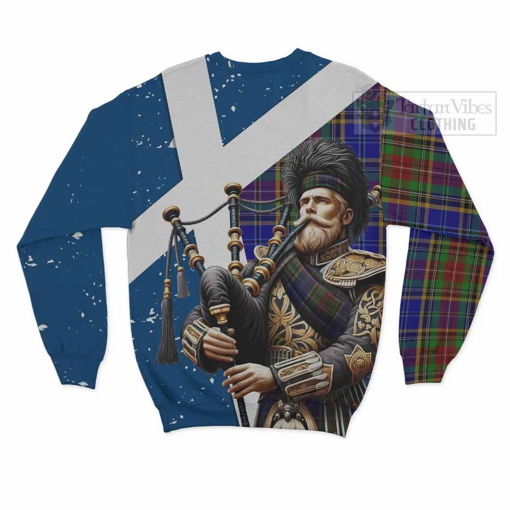 Beattie (Beatty) Tartan Sweatshirt with Family Crest Scottish Bagpiper Vibes