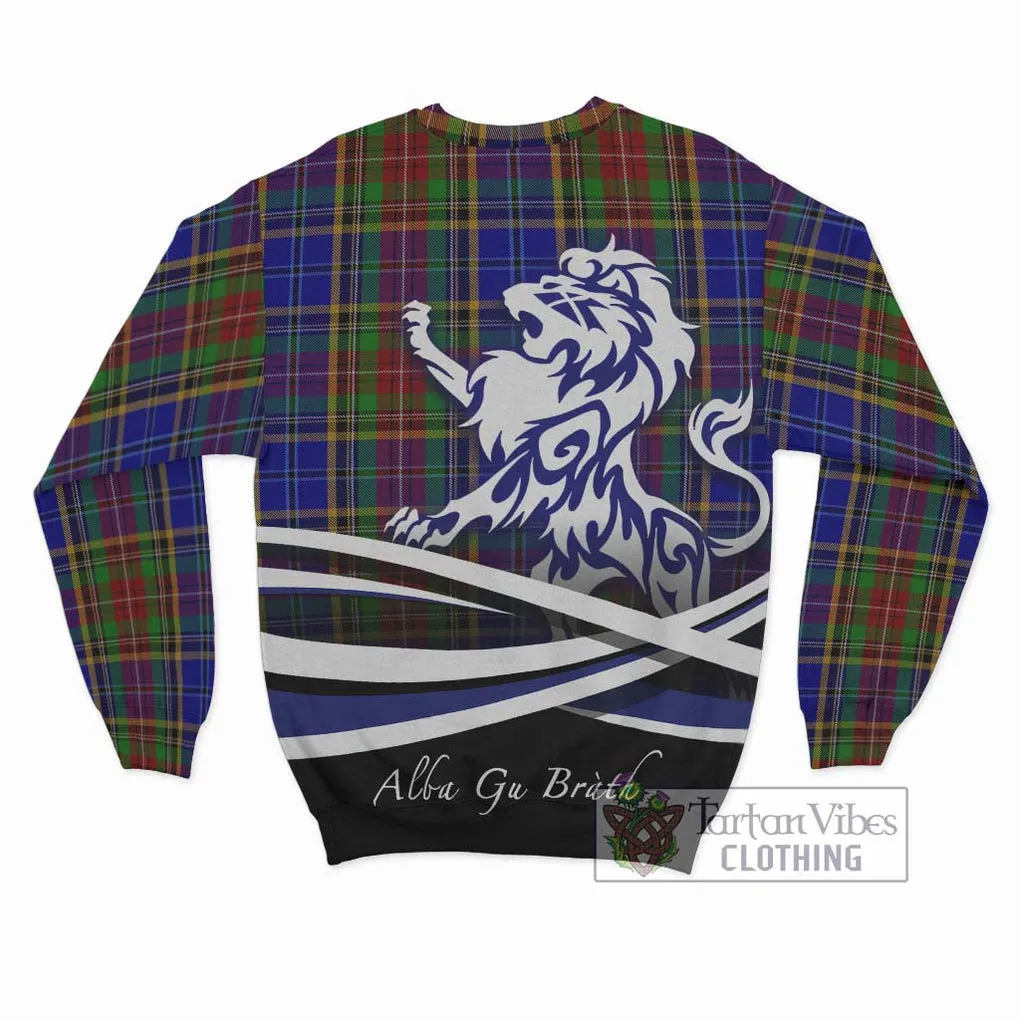 Beattie Tartan Sweatshirt with Alba Gu Brath Regal Lion Emblem