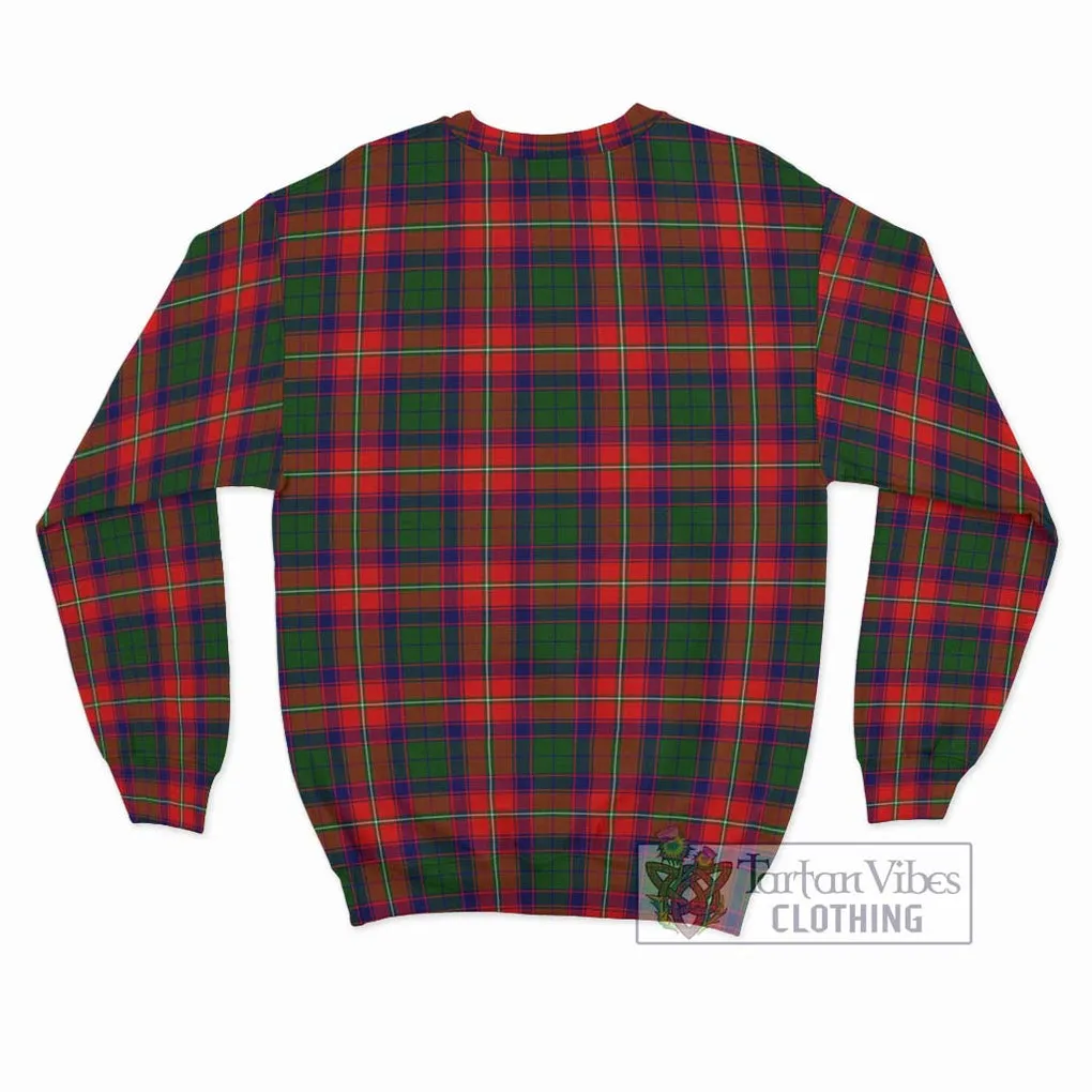 Belshes Tartan Sweatshirt with Family Crest DNA In Me Style