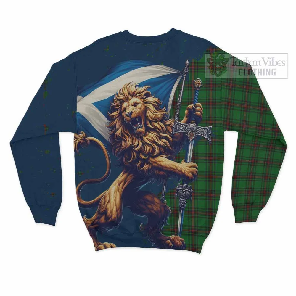 Beveridge Tartan Family Crest Sweatshirt with Scottish Majestic Lion