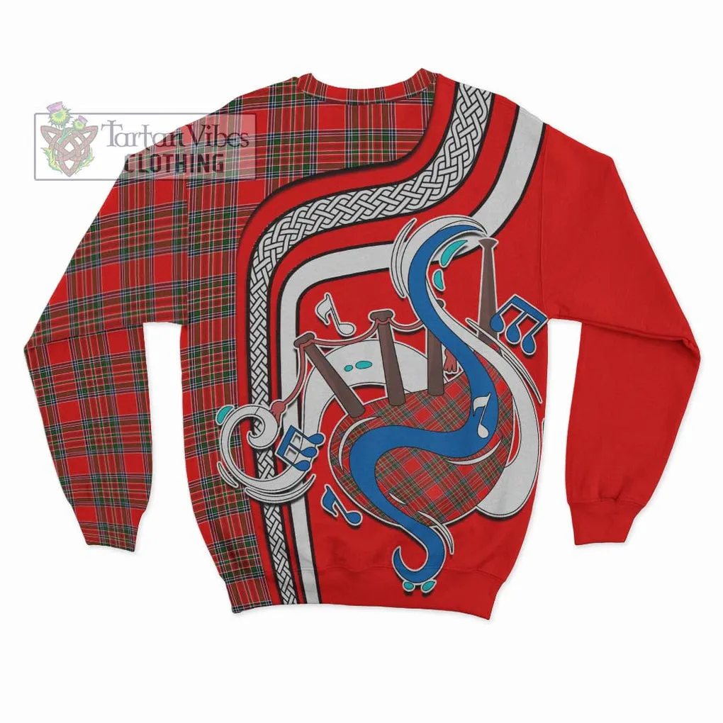 Binning Tartan Sweatshirt with Epic Bagpipe Style