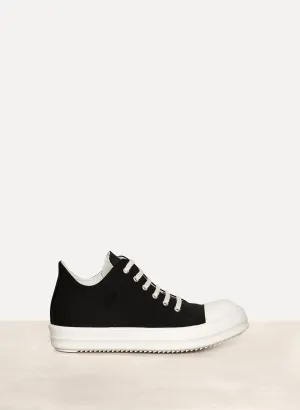 Black Nylon Twill Low Sneaks