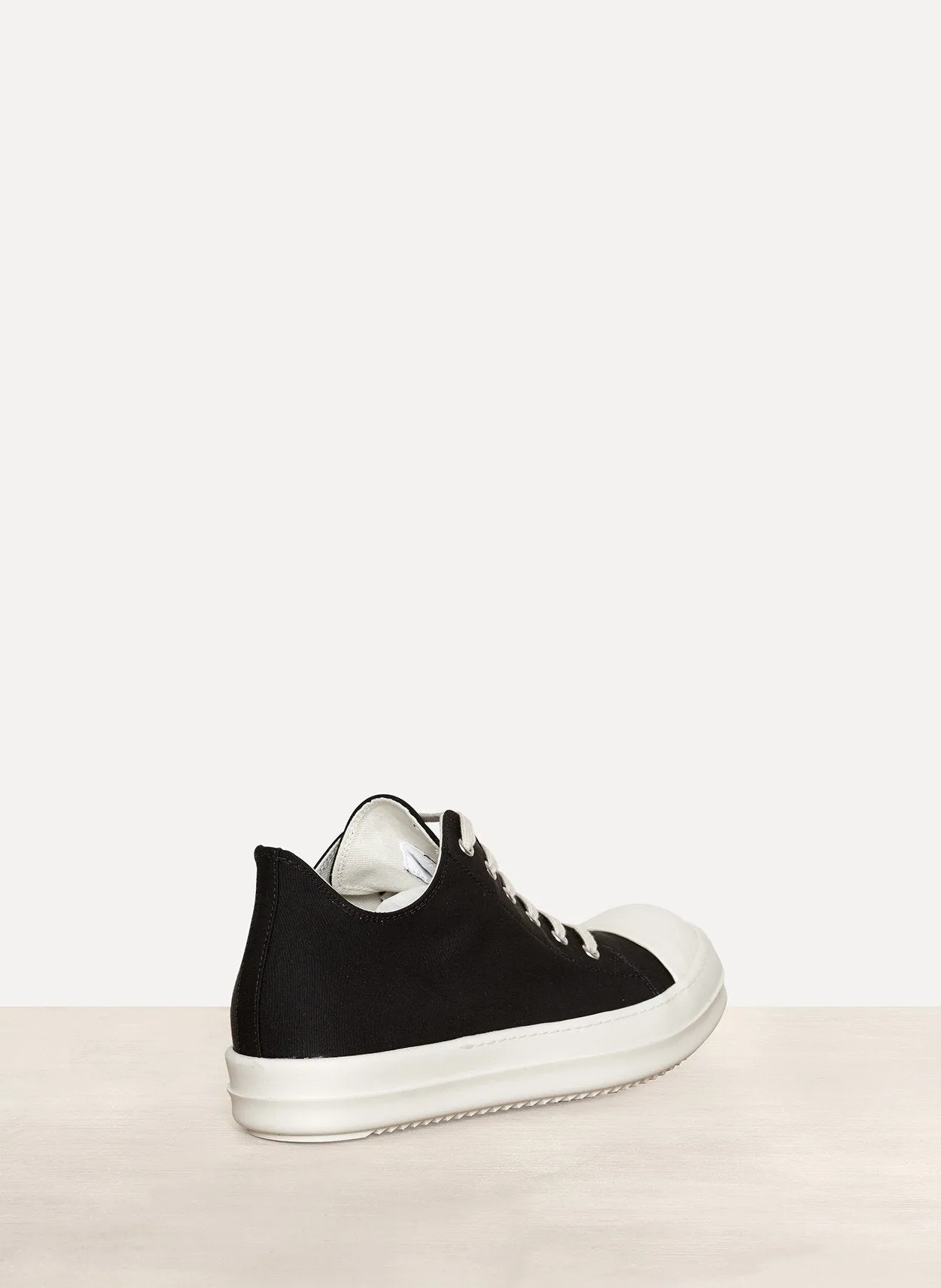 Black Nylon Twill Low Sneaks