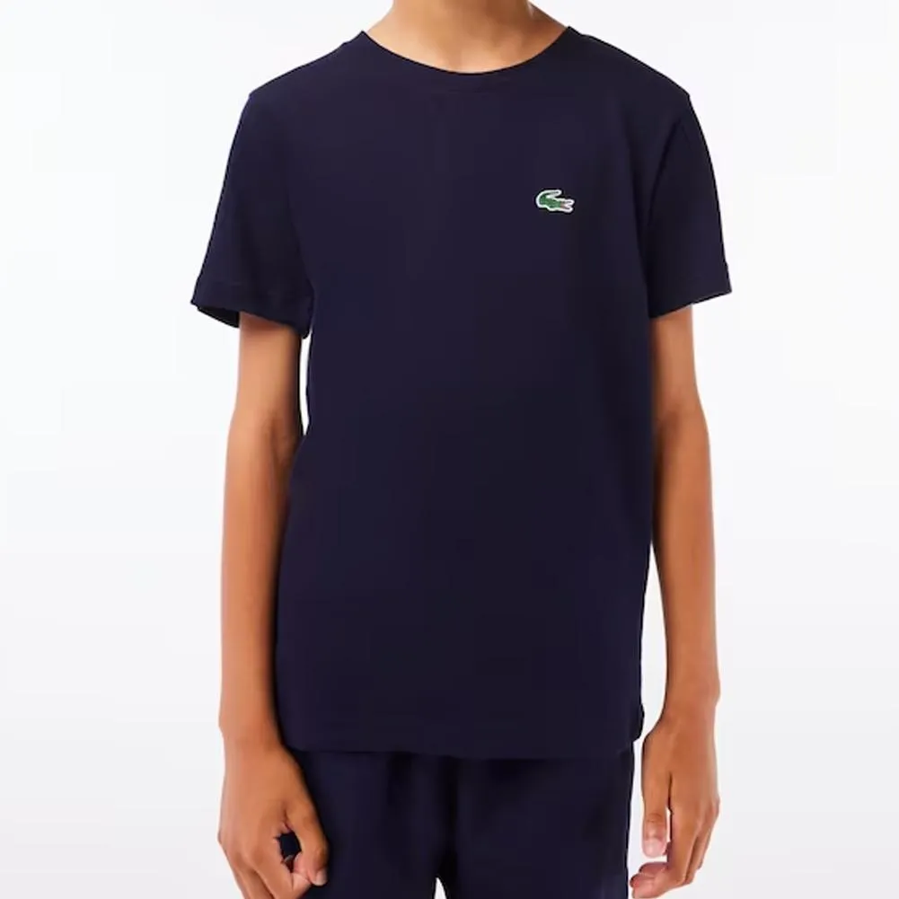 Boys' Breathable Cotton Blend Tennis Jersey