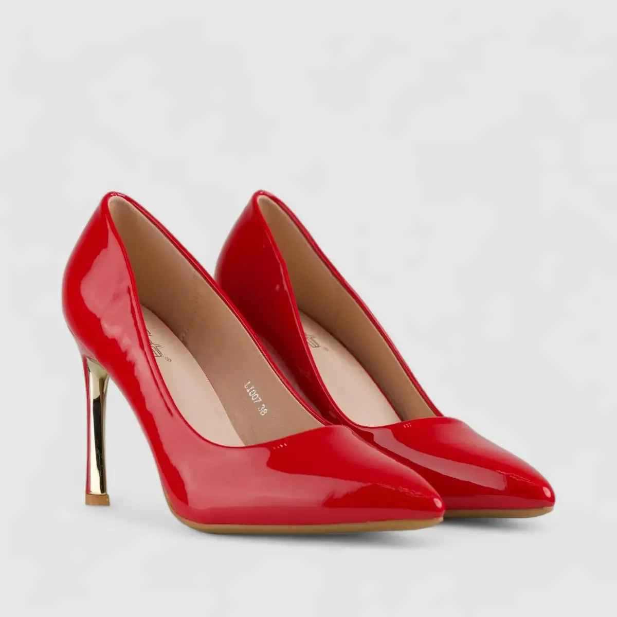 Bulbul Stiletto Court Shoe Red LI007