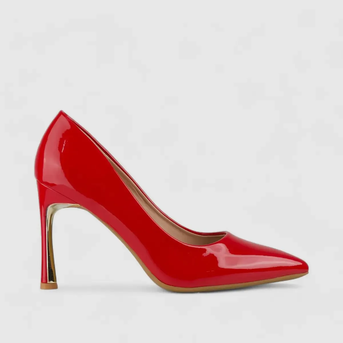 Bulbul Stiletto Court Shoe Red LI007