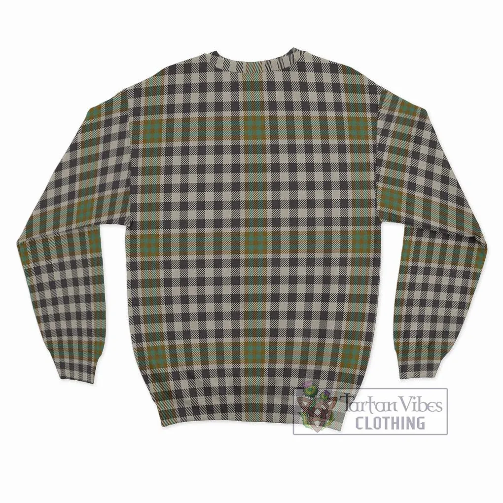 Burns Check Tartan Sweatshirt with Family Crest DNA In Me Style