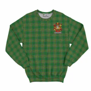 Burroughs Irish Clan Tartan Sweatshirt with Coat of Arms