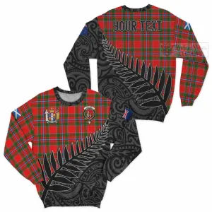 Butter Crest Tartan Sweatshirt with New Zealand Silver Fern Half Style